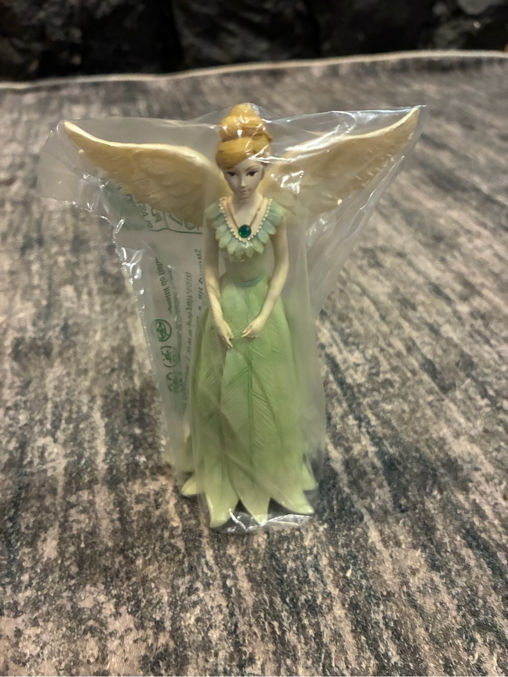 Decorative Angel Figurine - Green